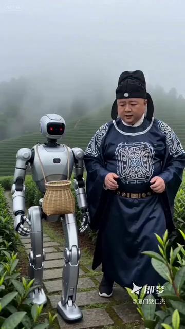 本来还担心以后没人采茶_没好茶喝了_没想到今天教AI学会了采茶_以后采茶姑娘_都能安心当泡茶姑娘啦__#ai_#机器人_#非遗_#非遗传承_#厦门狄仁杰