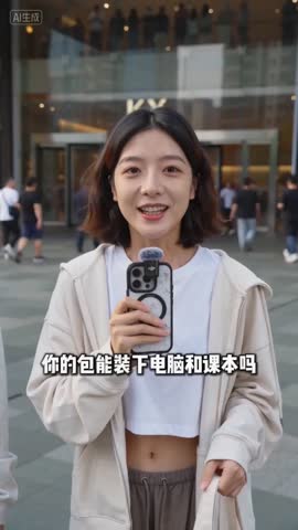 街头采访口播视频封面